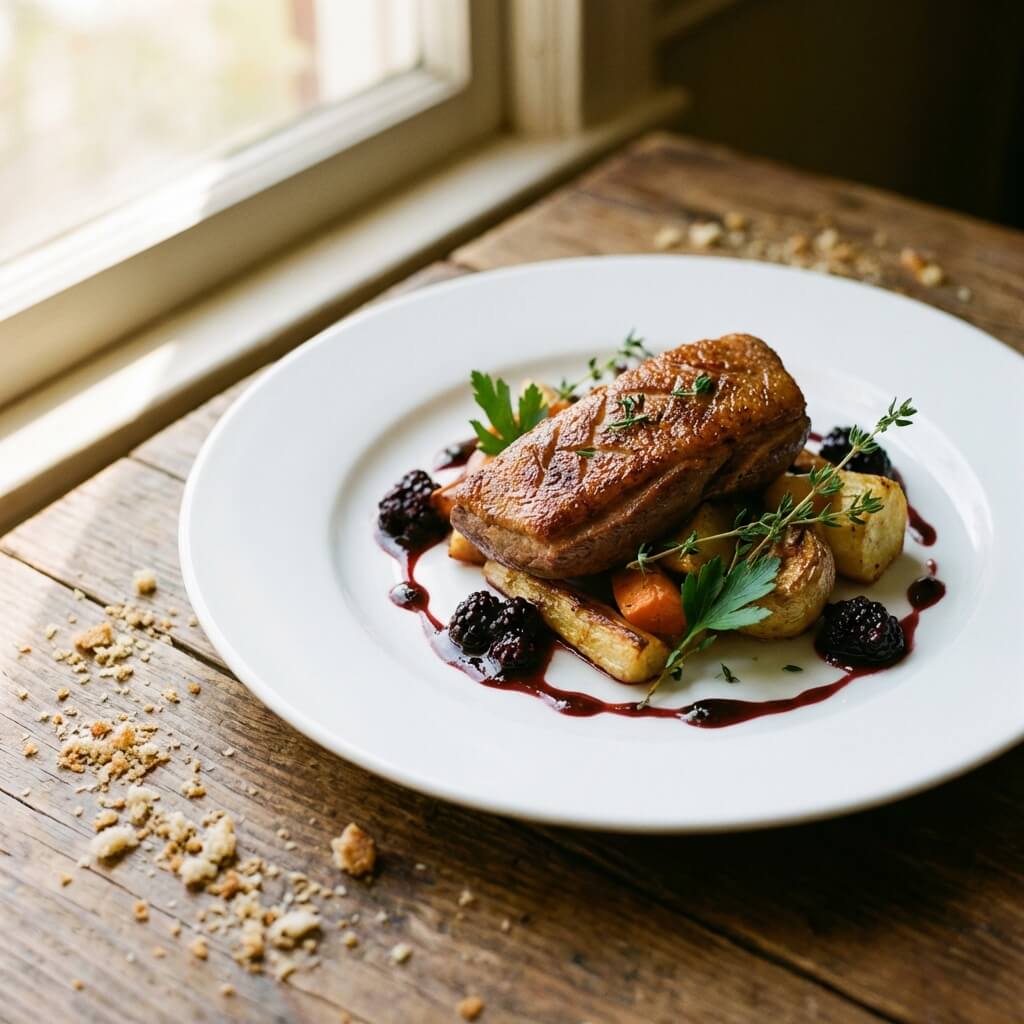 Chef bereidt gerecht